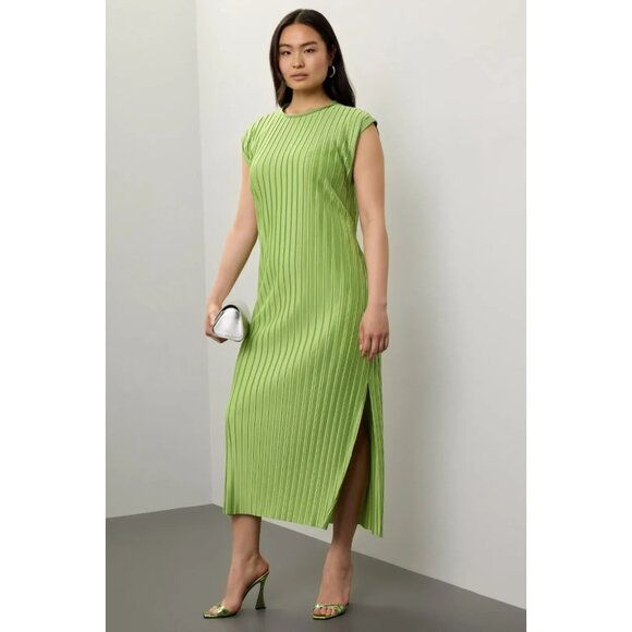 Atlein Plissé Pleated Midi Dress – Women’s Size S - Picture 6 of 16